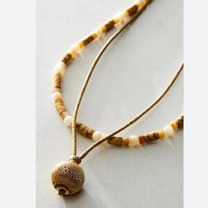 Free People Dora Layered Beaded Necklace NWT